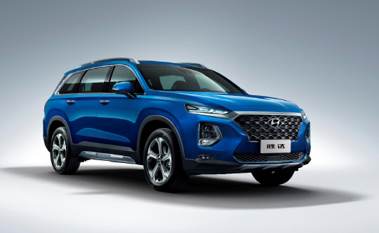 현대자동차 중국 신형 싼타페 '셩다'. <현대자동차 제공>